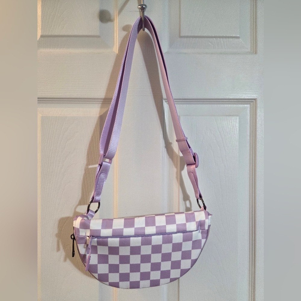 Lavender Checkered Cross bodyBag